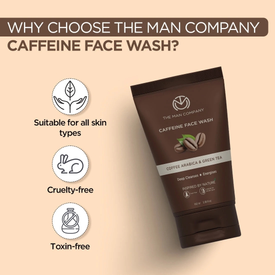 Caffeine Face Wash   Coffee Arabica  Green Tea-100ml