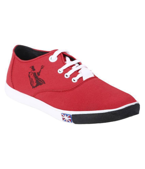 Kzaara Sneakers Red Casual Shoes - 6