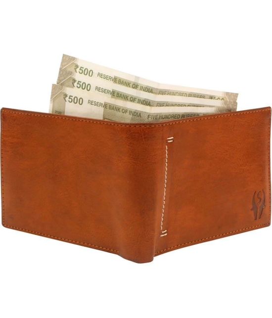 samtroh - PU TAN Mens Regular Wallet ( Pack of 1 ) - Tan