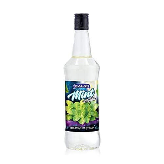 Mala's Transparent Mint Mojito Cordial Syrup 750 ml for Mocktail & Cocktail