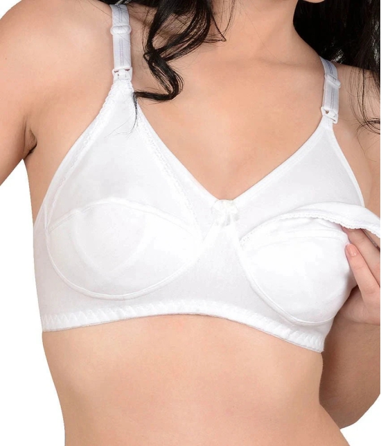 Softskin White Cotton Bra - 40