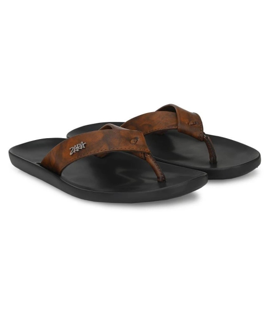 Leeport Brown Flip Flops - 11