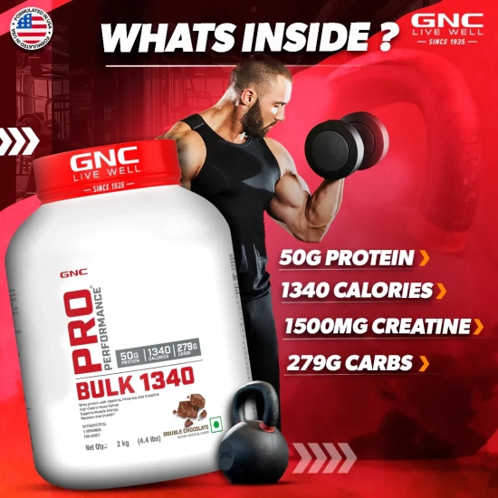 GNC Pro Performance Powder Bulk 1340 4 KG Double Chocolate