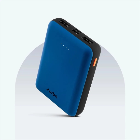 10000 mAh Ultra Compact 12W Power Bank-Bright blue