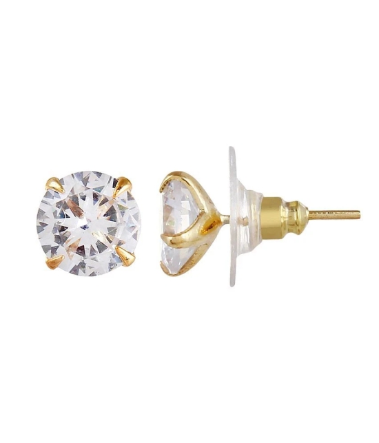 YouBella Golden American Diamond Gold Plated Earrings Combo