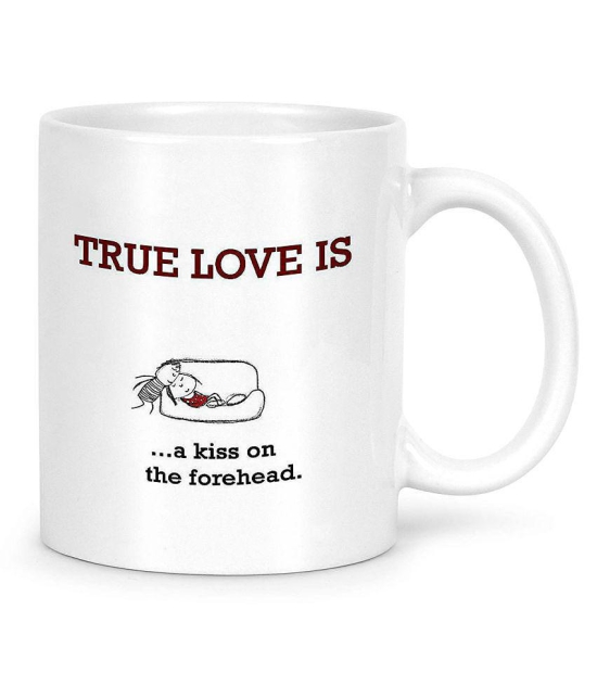 Idream Quote Printed Ceramic Coffee Mug 1 Pcs 330 mL - White