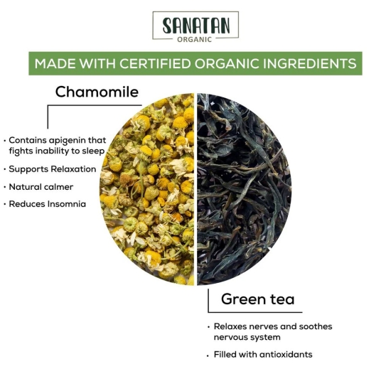 Sanatan Organic Chamomile Good Night Green tea- 20 sachets