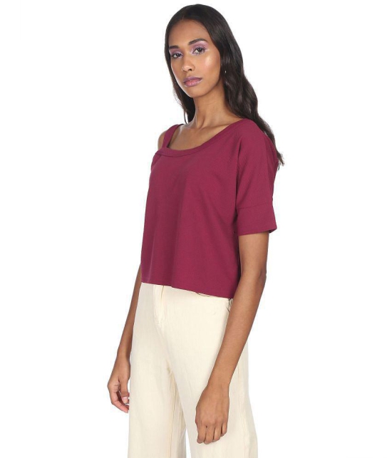 Sugr Polyester Regular Tops - Red - L