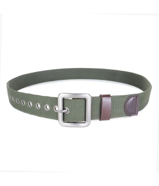 Zacharias - Green Canvas Mens Casual Belt ( Pack of 1 ) - None