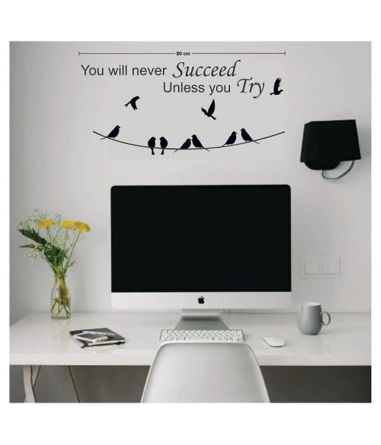 Asmi Collection Success Motivational Quotes Wall Sticker ( 36 x 80 cms )