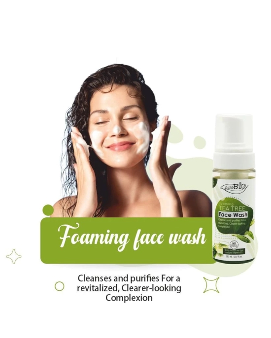 Purobio Tea Tree Foaming Face Wash - 150ml