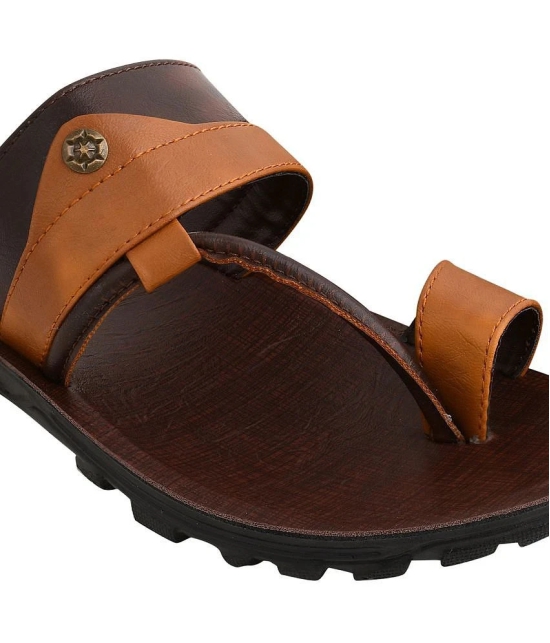 Stanfield - Brown Mens Leather Slipper - None