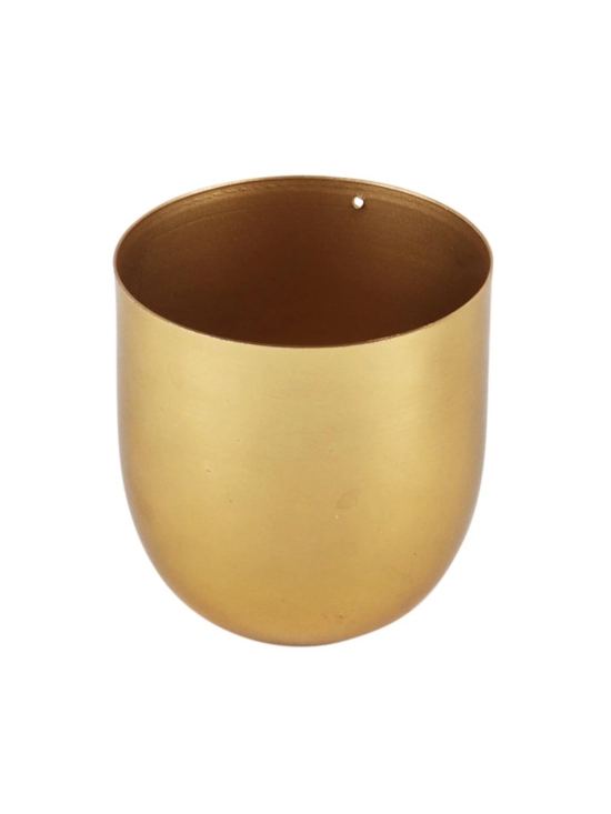 Gold Small Plating Planter (Set of 2)-Gold