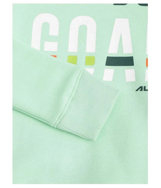 Alcis Girls Mint Green  White Slogan Print Sporty Sweatshirt - None