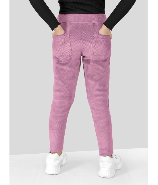 Naughty Ninos Girls Pink Super Stretch Cordrouy Jeggings - None