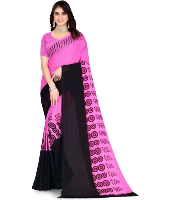 LEELAVATI - Multicolor Georgette Saree With Blouse Piece ( Pack of 1 ) - Multicolor