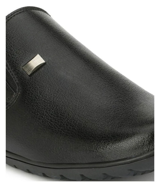 Sir Corbett Slip On Non-Leather Black Formal Shoes - None