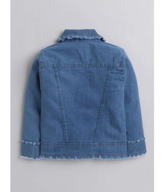 DKGF Fashion - Light Blue Denim Girls Denim Jackets ( Pack of 1 ) - None