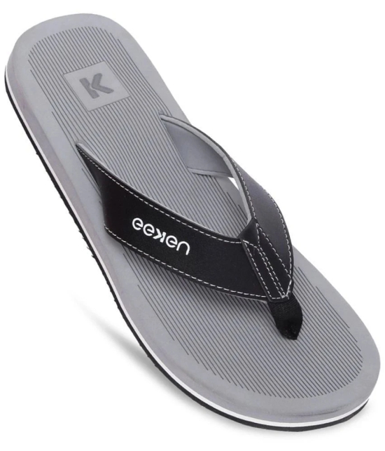 Paragon Grey Mens Thong Flip Flop - None