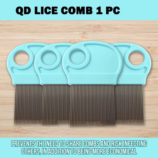 Q D Lice Nit Egg Remover Comb Removes Dendruff Dust and Louse Magnify Blue color for Men Women Kids Girl Babies and Pets