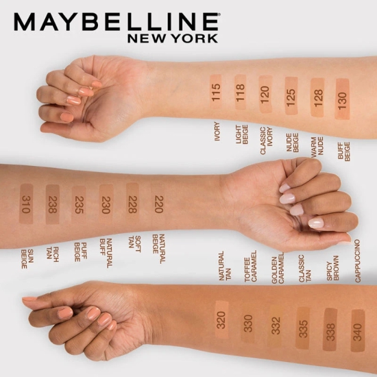 Maybelline New York Fit Me Matte+Poreless Liquid Foundation 16H Oil Control - 330 Toffee-30ml