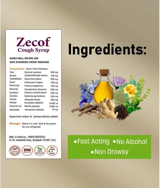 Vaddmaan Zecof - 2 x 100ml Ayurvedic cough syrup for Wet and Dry cough & Cold