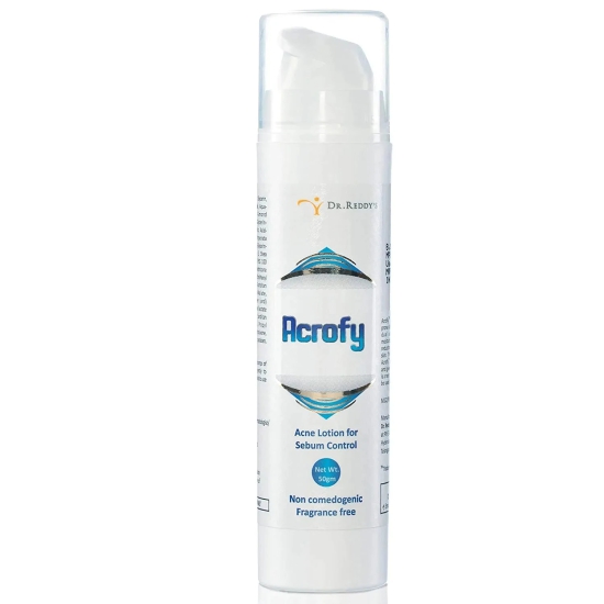 Acrofy Moisturizer for Acne-Prone Skin Sebum Control 50Gm, Pack of 2