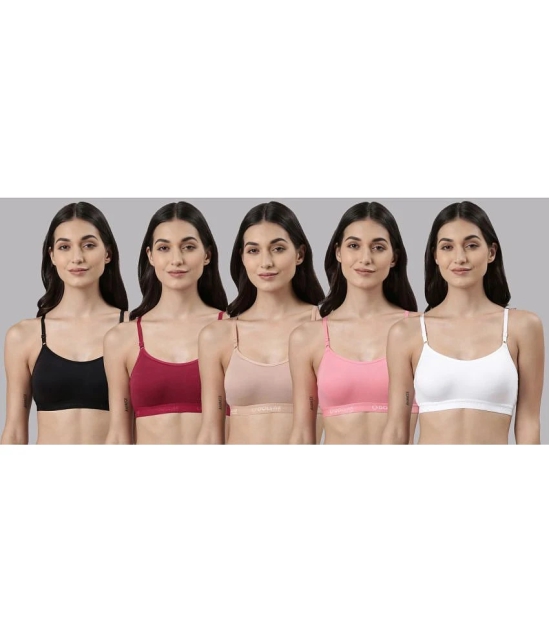 Dollar Missy Multicolor Cotton Non Padded Womens Bralette Bra ( Pack of 5 ) - None