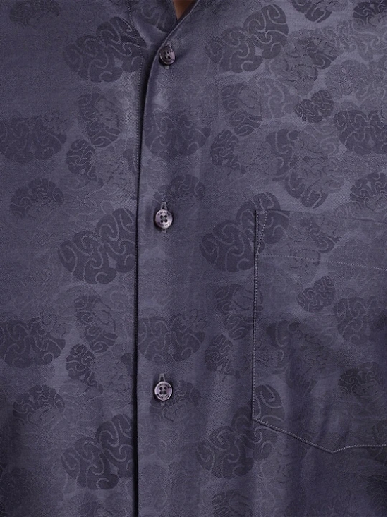 Premium Abstract Printed Spread Collar Cotton Formal Shirt