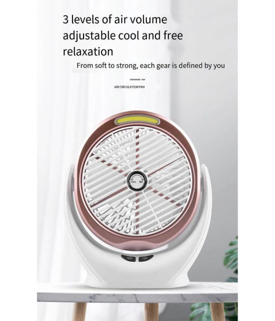 GEEO Wind Powered Cooling USB Rechargeable and Light Desktop Fan - Multi Color