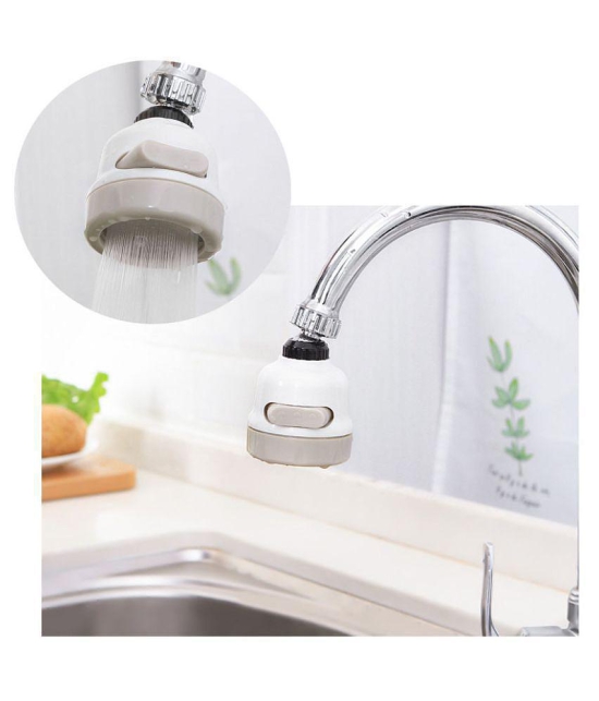 360 Degree Rotating ABS Silicone and Stainless Steel Sprinkler Faucet Pressurizing Water Tap