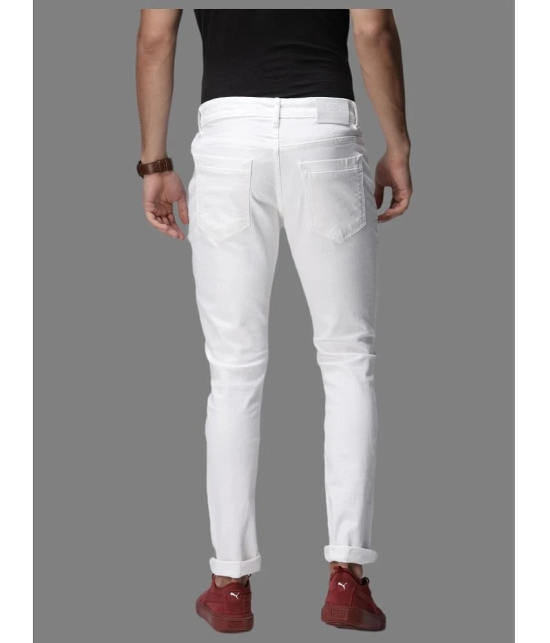 HALOGEN - White Denim Slim Fit Mens Jeans ( Pack of 1 ) - None