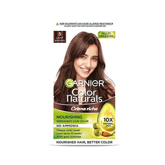 Garnier Color Naturals Crme hair color Shade 5 Light Brown 70ml  60g