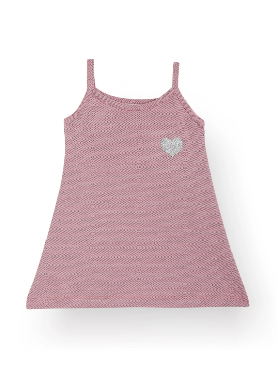 PINK ZIG ZAG HEART SUMMER STRAPPY GIRLS TOP - PINK-10-12 YEARS / 1N / PINK