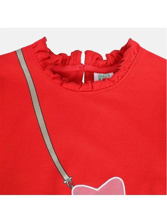 MINI KLUB Pack of 1 Baby Girls Cotton Top ( Red ) - None