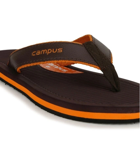 Campus Brown Mens Daily Slipper  (Pair of 1) - None