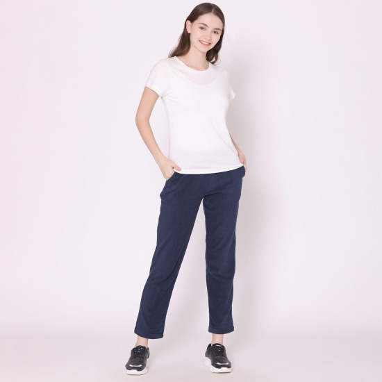 Women's Polar Track Pants - Navy Navy M