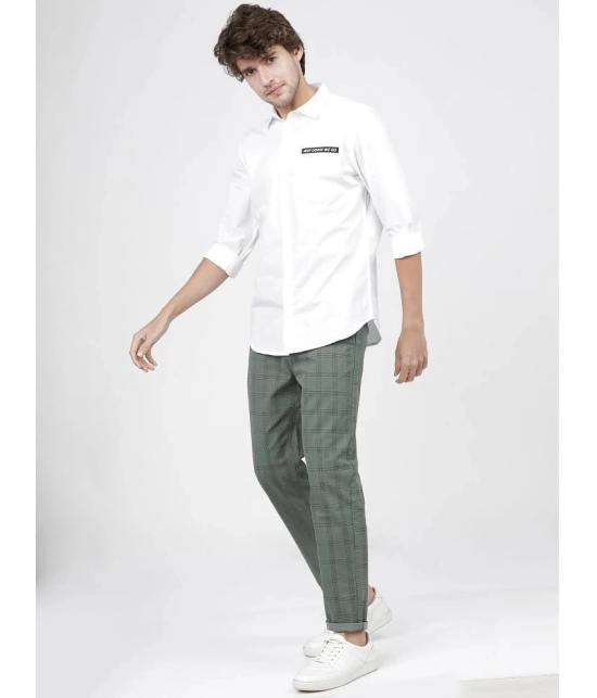 Ketch Slim Flat Mens Chinos - Green ( Pack of 1 ) - None