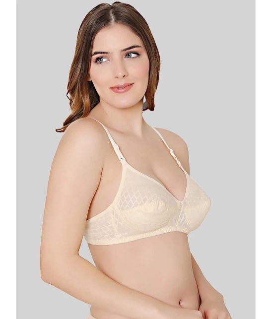 Bodycare Beige Cotton Non Padded Womens Everyday Bra ( Pack of 2 ) - None