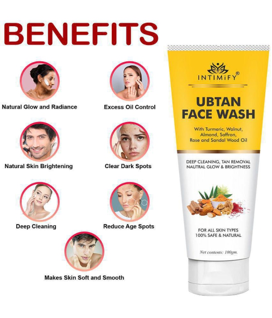 Intimify face wash, skin brightening face wash, skin face wash, ubtan face wash (100 gms)