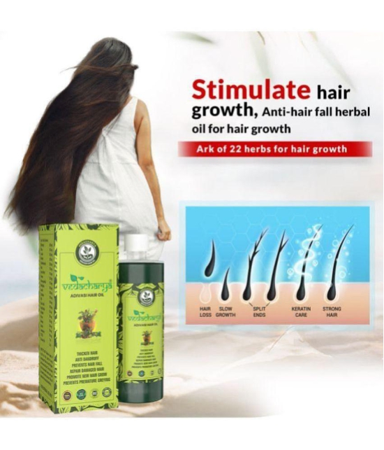 VEDACHARYA ADIVASI HAIR OIL - Hair Growth Bhringraj Oil 500 ml ( Pack of 1 )