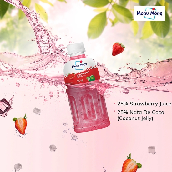 Mogu Mogu Juice - Strawberry, 300 Ml