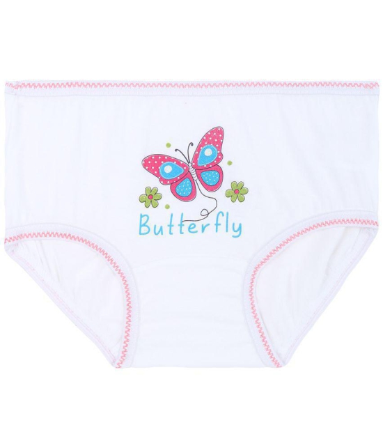 Dyca Girls Printed Panty White Pack Of 6 - None