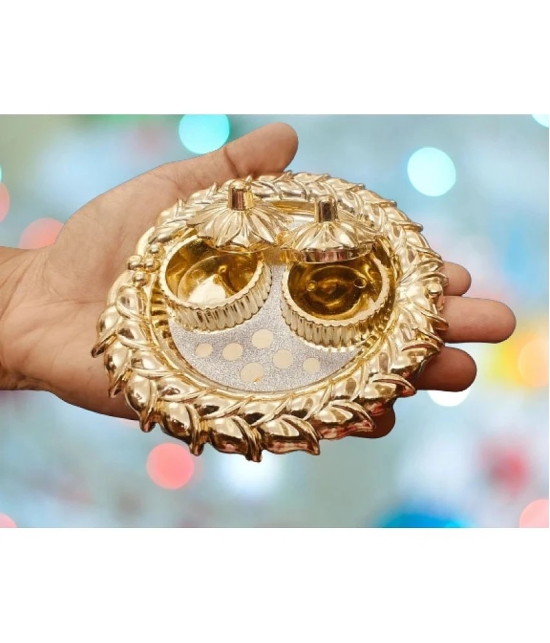 dust n shine Pooja Thali 1 10 cm ( Pack of 1 )