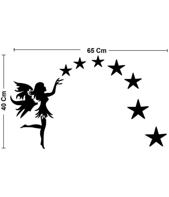 Asmi Collection Wall Sticker Moon & Stars ( 40 x 65 cms )