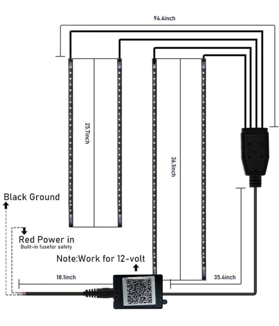 Car Led Chassis Lamp