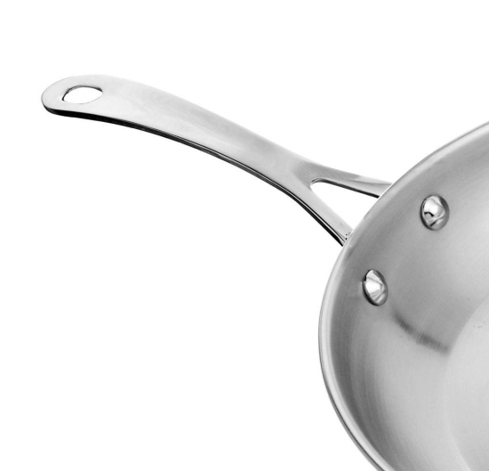 Vinayak International Stainless Steel Fry Pan 1 Pc | Dia-23cm | Capacity - 1380 ML