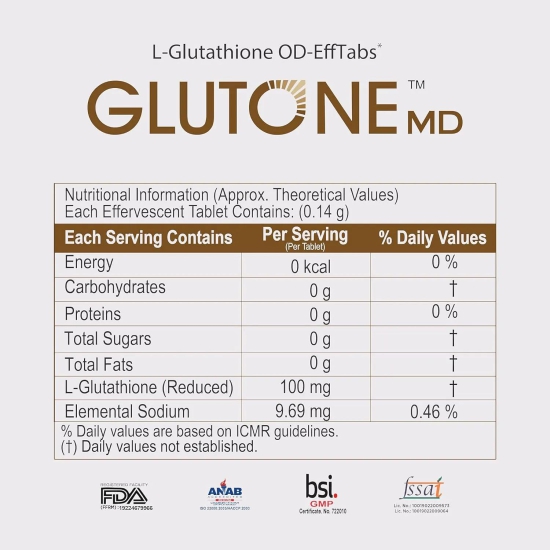 GLUTONE MD L-Glutathione 3X10 ,30 TAB