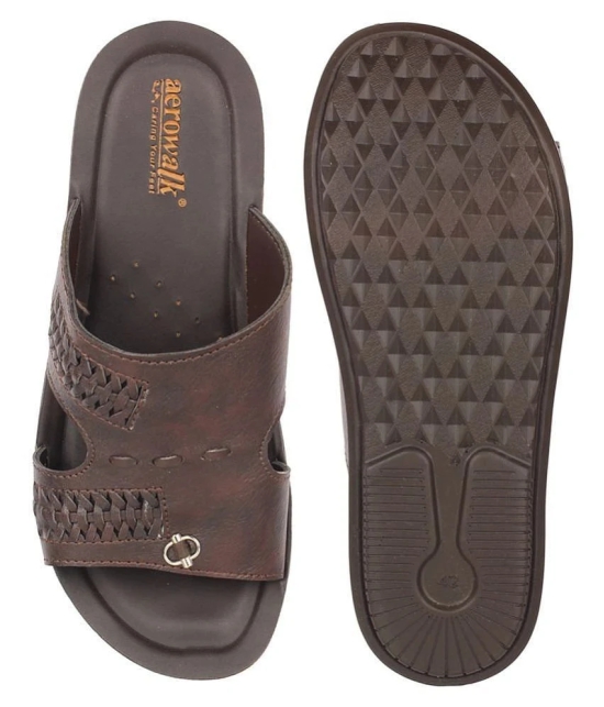 Aerowalk Brown Flip Flops - 7