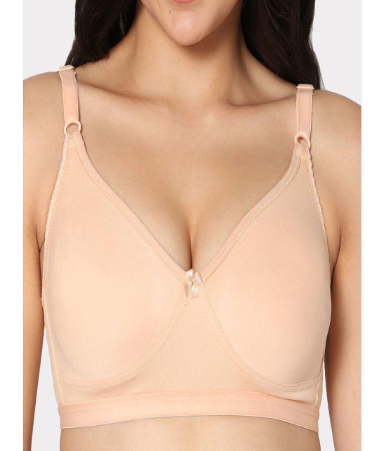 IN CARE LINGERIE - Beige Cotton Non Padded Womens T-Shirt Bra ( Pack of 1 ) - None